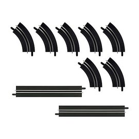 CARRERA CAR 61657 SINGLE LANE CURVES / STRAIGHT EXTENSION SET