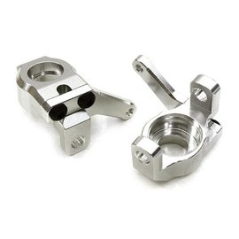 INTEGY INT OBM1331SILV CNC Machined Alloy Steering Block (2) for Axial 1/10 SCX10 II