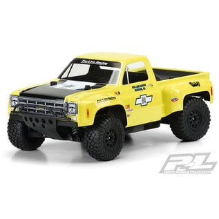 Proline Racing PRO 351000 1978 Chevy C-10 Race Truck Clear Body for Slash 2wd, Slash 4x4 & PRO-Fusion SC 4x4 (with extended body mounts)