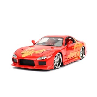 JADA TOYS JAD 30747 FAST AND FURIOUS ORANGE JULIUS MAZDA RX-7 1/24 DIE-CAST