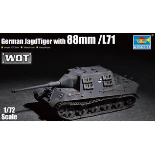 TRUMPETER TRU 07166 JAGDTIGER W 88MM 1/72 MODEL KIT