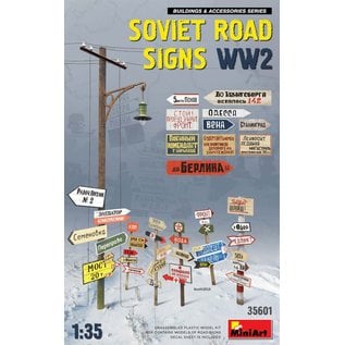 MINIART MNA 35601 SOVIET ROAD SIGNS WW2 1/35 MODEL KIT