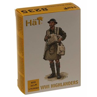 HAT 8235 WWI HIGHLANDERS 32 PACK 1/72 MODEL KIT