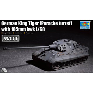 TRUMPETER TRU 07161 GERMAN KING TIGER PORSCHE TURRET 1/72 MODEL KIT