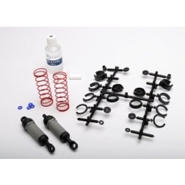TRAXXAS TRA 3760A Ultra Shocks (gray) (long) (complete w/ spring pre-load spacers & springs) (2)