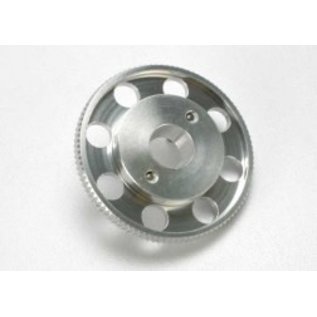 TRAXXAS TRA 4142X Flywheel, (larger, knurled for use with starter boxes) (TRX® 2.5 and TRX® 2.5R) (silver anodized)
