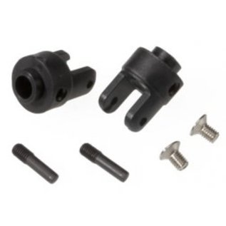 TRAXXAS TRA 4628R Differential output yokes, black (2)/ 3x5mm countersunk screws (2)/ screw pin (2)