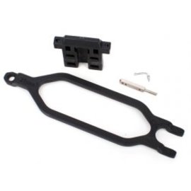 TRAXXAS TRA 6727X Hold down, battery/ hold down retainer/ battery post/ angled body clip (allows for installation of taller, multi-cell batteries) STAMPEDE 4X4