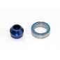 TRAXXAS TRA 6893X Bearing adapter, 6160-T6 aluminum (blue-anodized) (1)/10x15x4mm ball bearing (blue rubber sealed) (1) (for slipper shaft) SLASH RUSTLER STAMPEDE 4X4