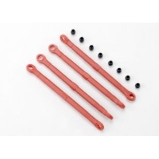 TRAXXAS TRA 7138 Toe link, front & rear (molded composite) (red) (4)/ hollow balls (8) 1/16 REVO SUMMIT