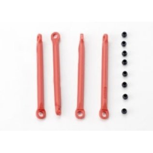 TRAXXAS TRA 7118   Push rod (molded composite) (red) (4)/ hollow balls (8) E REVO SUMMIT 1/16