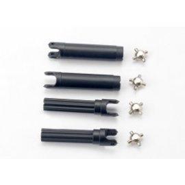 TRAXXAS TRA 7150  Half shafts, left or right (internal splined half shaft (2)/external splined half shaft) (2))/ metal u-joints (4) 1/16 E REVO