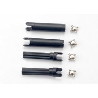 TRAXXAS TRA 7150  Half shafts, left or right (internal splined half shaft (2)/external splined half shaft) (2))/ metal u-joints (4) 1/16 E REVO