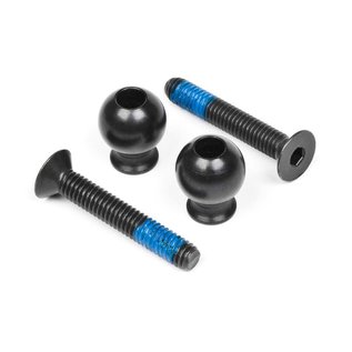 HPI RACING HPI 101107 SCREW AND BALL FRONT UPPER ARM 2  PACK