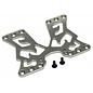 BOOM RACING BR 921014GM Aluminum Rear battery Mounting Plate for Sakura D4 Rear & AWD Gun Metal