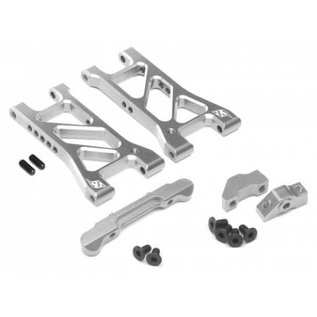 BOOM RACING BR921COMBO4GM Performance Combo Package D Upgrade Set For D4 (Rear Separate Suspension Mount,Rear Suspension Mount,Rear Lower Suspension) Silver