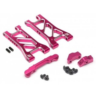 3RACING BR921COMBO4 Performance Combo Package D Upgrade Set For D4 (Rear Separate Suspension Mount,Rear Suspension Mount,Rear Lower Suspension) Pink