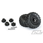 Proline Racing PRO 1190-10 Trencher X SC 2.2"/3.0" All Terrain Tires Mounted for Slash 2wd & Slash 4x4 Front or Rear, Mounted on Raid Black 6x30 Removable Hex Wheels
