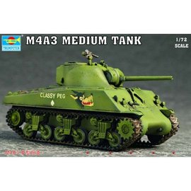 TRUMPETER TRU 07224 M4A3 MEDIUM TANK 1/72 PLASTIC MODEL