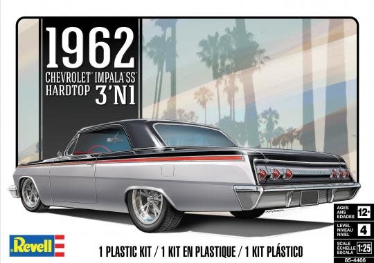 RMX 854466 1/25 62 Chevy Impala Hardtop MODEL KIT - The Zoom Room