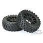 Proline Racing PRO 906721 Badlands MX M2 1/8 MTD Mach 10 Black Wheels F/R