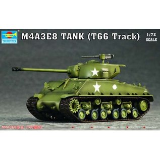 TRUMPETER TRU 07225 M4A3E8 TANK (T66 TRAK) 1/72 MODEL  KIT