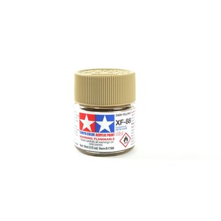 TAMIYA TAM XF88 Acrylic Mini XF-88 Dark Yellow 2, 10ml Bottle