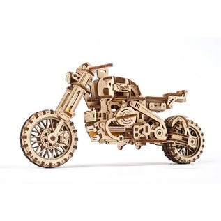 UGEARS UGR 70137 SCRAMBLER UGR-10 WITH SIDECAR WOOD KIT