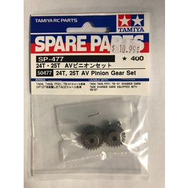 TAMIYA TAM 50477 24/25 TOOTH METRIC PINION GEAR SET 1/10