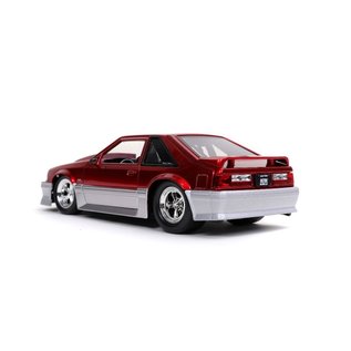 JADA TOYS JAD 32666 1989 Ford Mustang GT CANDY RED 1:24 DIECAST
