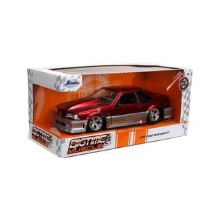 JADA TOYS JAD 32666 1989 Ford Mustang GT CANDY RED 1:24 DIECAST