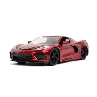 JADA TOYS JAD 32538 2020 CHEVY CORVETTE STINGRAY CANDY RED 1/24 DIE-CAST