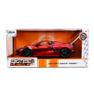 JADA TOYS JAD 32538 2020 CHEVY CORVETTE STINGRAY CANDY RED 1/24 DIE-CAST