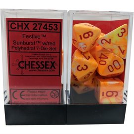 CHESSEX CHX 27453 SUNBURST DICE  7 PACK