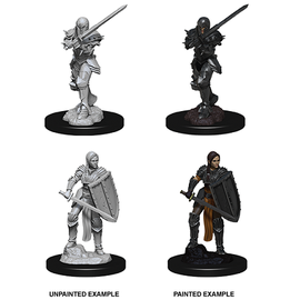 WIZKIDS W/K 73705 D&D Nolzur's Marvelous Unpainted Miniatures: Wave 9: Human Female Fighter