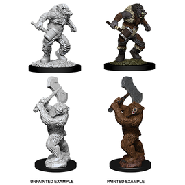 WIZKIDS WK 73715 D&D Nolzur's Marvelous Unpainted Miniatures: Wave 9: Wereboar & Werebear