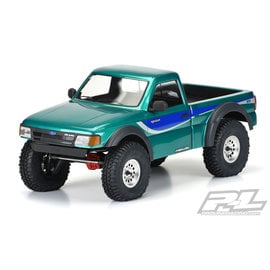 Proline Racing PRO 353700 1993 FORD RANGER CLEAR BODY WITH SCALE MOLDED ACCESSORIES FOR 12.3" (313mm) WHEELBASE SCALE CRAWLERS