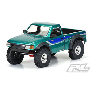 Proline Racing PRO 353700 1993 FORD RANGER CLEAR BODY WITH SCALE MOLDED ACCESSORIES FOR 12.3" (313mm) WHEELBASE SCALE CRAWLERS