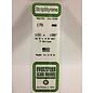 EVERGREEN EVG 178 EVERGREEN POLYSTYRENE .001 X .188" (2.5 X 4.8 mm) 7 STRIPS