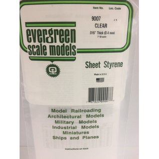EVERGREEN EVG 9007 CLEAR .25 .015