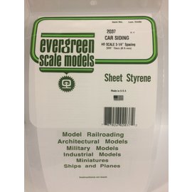 EVERGREEN EVG 2037 CAR SIDING styrene