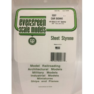 EVERGREEN EVG 2037 CAR SIDING styrene