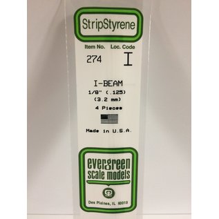 EVERGREEN EVG 274 IBEAM .125 EVERGREEN