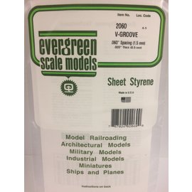 EVERGREEN EVG 2060 SHEET VGROOVE EVERGREEN