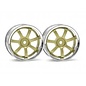 HPI RACING HPI 3319 Rays Gram Lights 57S-Pro Wheel Chrome/Gold (3mm Offset)