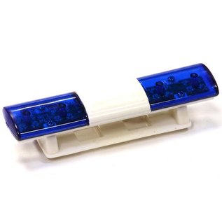 INTEGY INT C24480BLUE REALISTIC ROOF TOP FLASHING LIGHT LED WHT PLATIC HOUSING FOR 1/10 SCALE