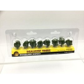 WOODLAND SCENICS WOO TR1501  TR1501 - Medium Green - 8/pkg - 3/4" - 1 1/4" (1.9 cm - 3.17 cm)