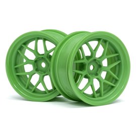 HPI RACING HPI 116531 Tech 7 Wheel Green 52X26X+6mm Offset (2pcs)