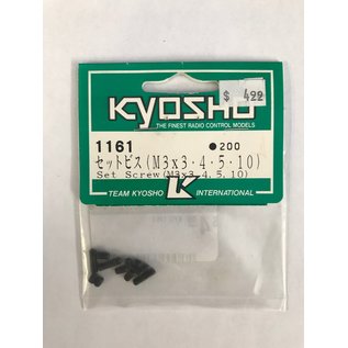 KYOSHO KYO 1161 SET SCREWS (M3X3, 4, 5, 10) ASSORTMENT PACK