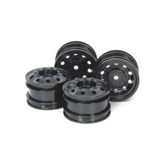 TAMIYA TAM 54741 On Road Racing Truck Wheels Black F/R (2)
